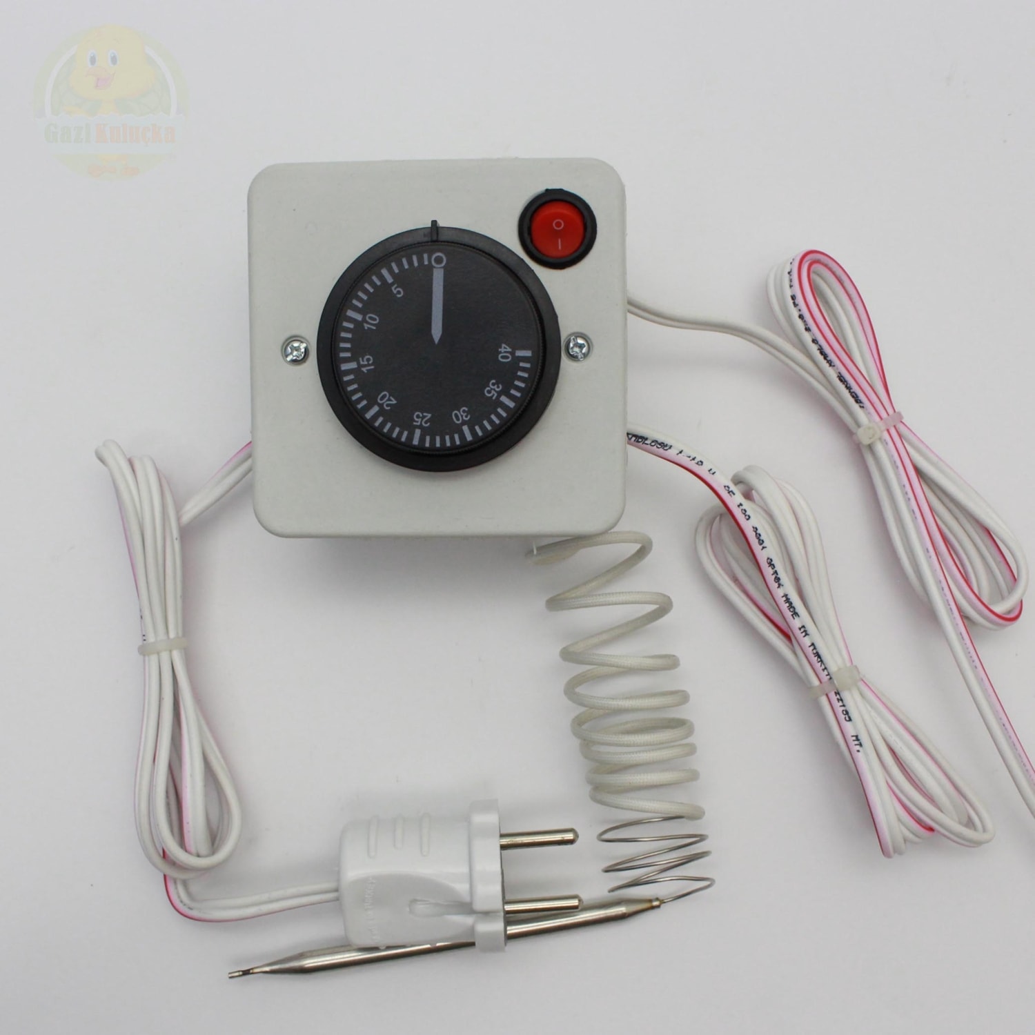 Termostat Isıtma Kontrollü Düğme Ile Yanan Lamba Çıkışlı Hayvan Kümes Kulübe Isıtma Ana Kucağı