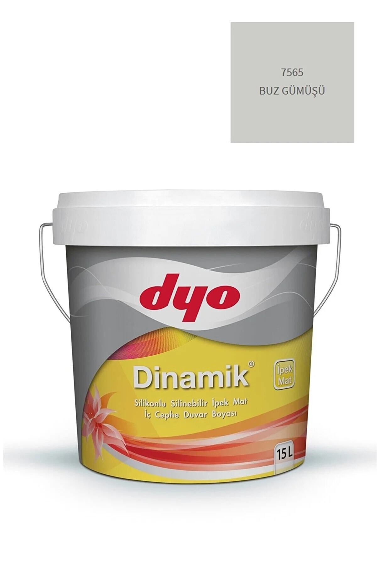 Dinamik Silikonlu Ipek Mat Silinebilir Iç Cephe Boyası 15 Lt [20kg] Buz Gümüşü