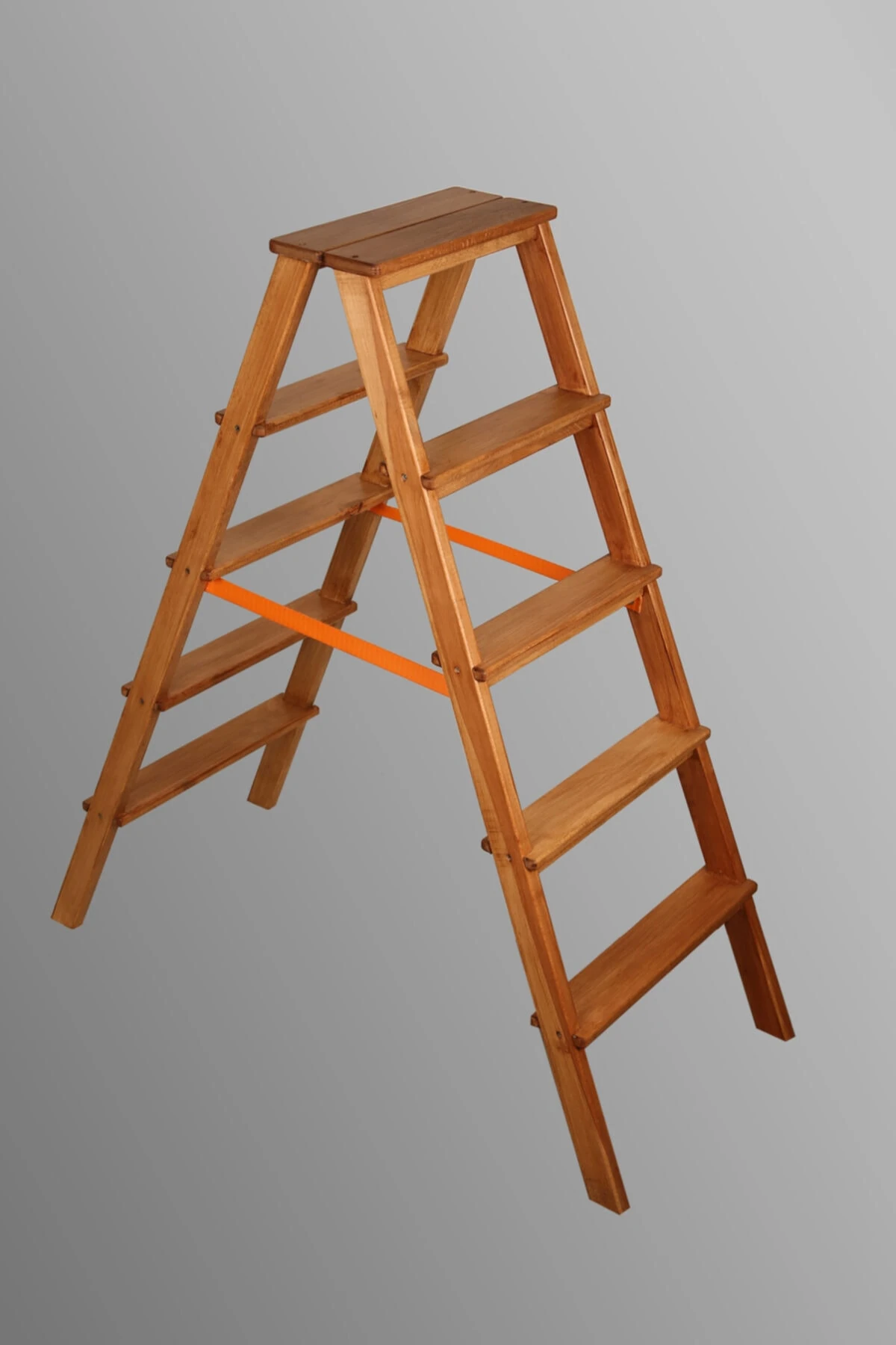 Avcı Ahşap Kayın Ağacı 4 Basamaklı Katlanır Merdiven