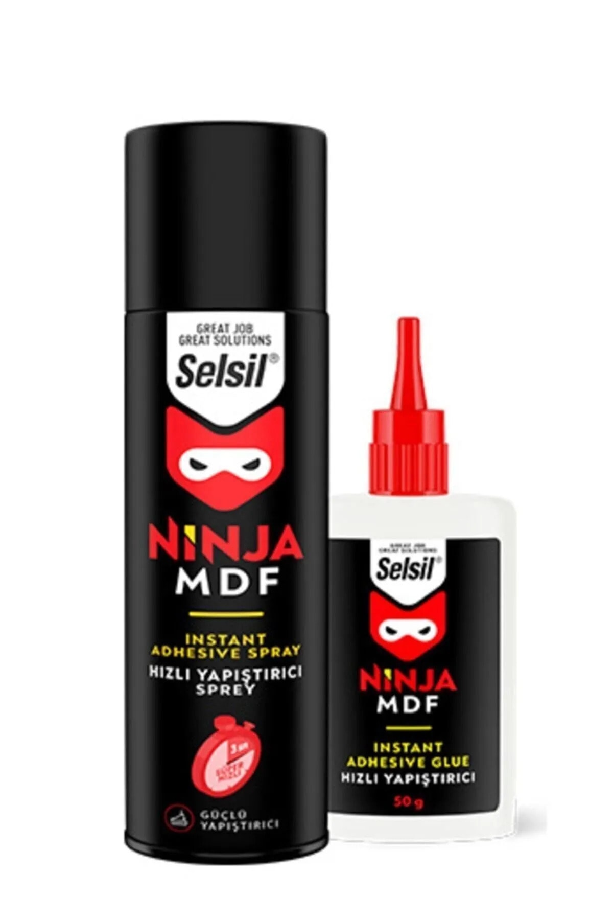 SELSİL Ninja Hızlı Yapıştırıcı 50g 200ml Mdf Kit