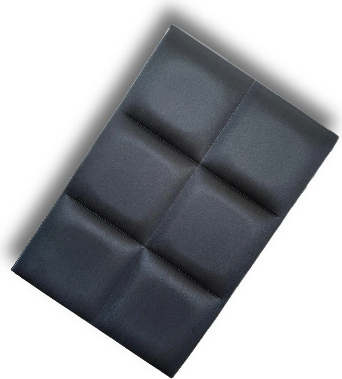 Akustik 3D Dolgulu Parlak Yüzeyli Siyah Panel 50X33CM Kalınlık 30MM