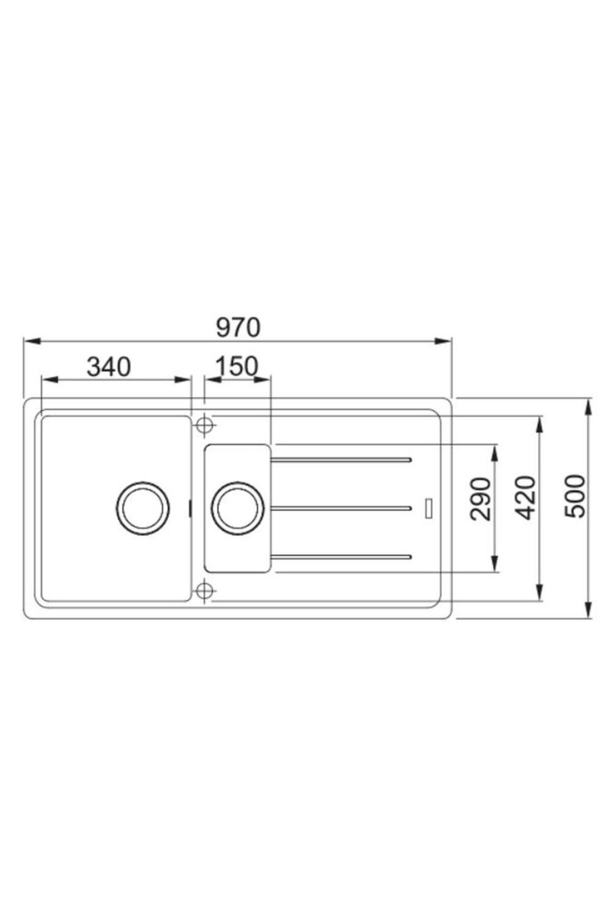 Basis BFG 651 SLATE GRİ Granit Evye Active Plus Doccia 2.0 Spiralli Batarya Set