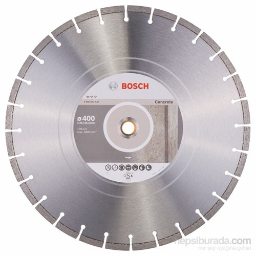 - Standard Seri Beton İçin Elmas Kesme Diski - 400 X 20,00+25,40 X 3,2 X 10 Mm