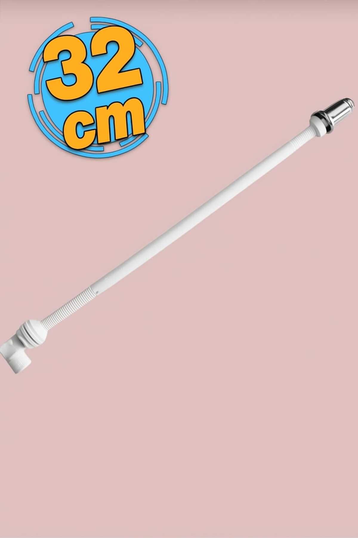 Uzun Klozet Tuvalet Taharet Çubuğu 32 cm Plastik Borulu Ayarlanabilir Kısaltılabilir U Tipli