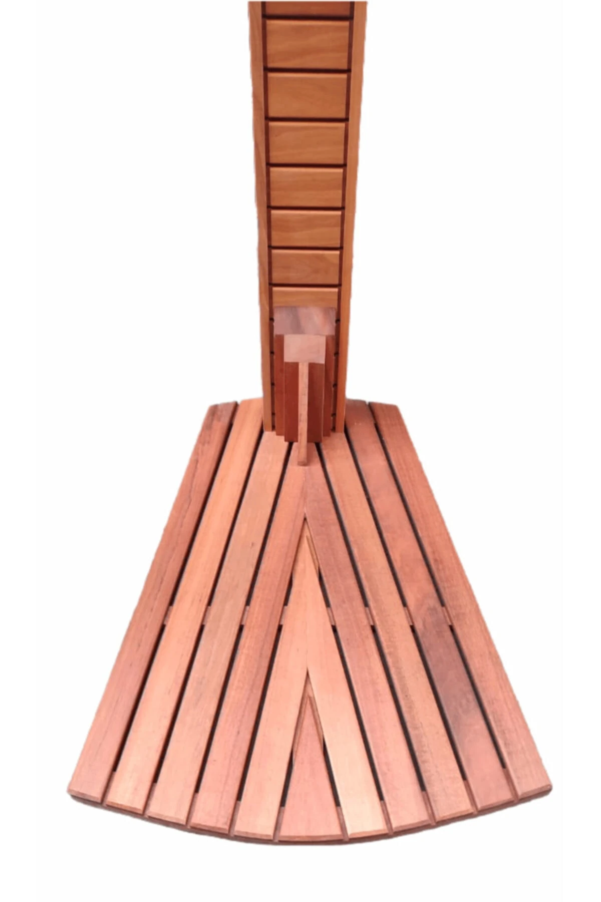 Havuz Duşu Alaçatı Serisi Ahşap Havuz Duş Sistemi Tek Su Girişli