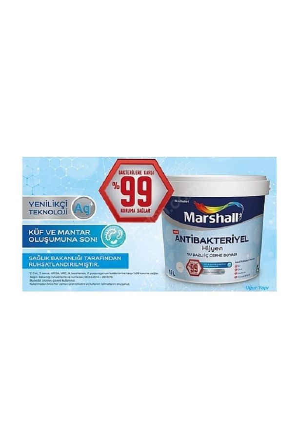 Antibakteriyel Hijyen Iç Cephe Boyası Damla Sakızı 15 lt