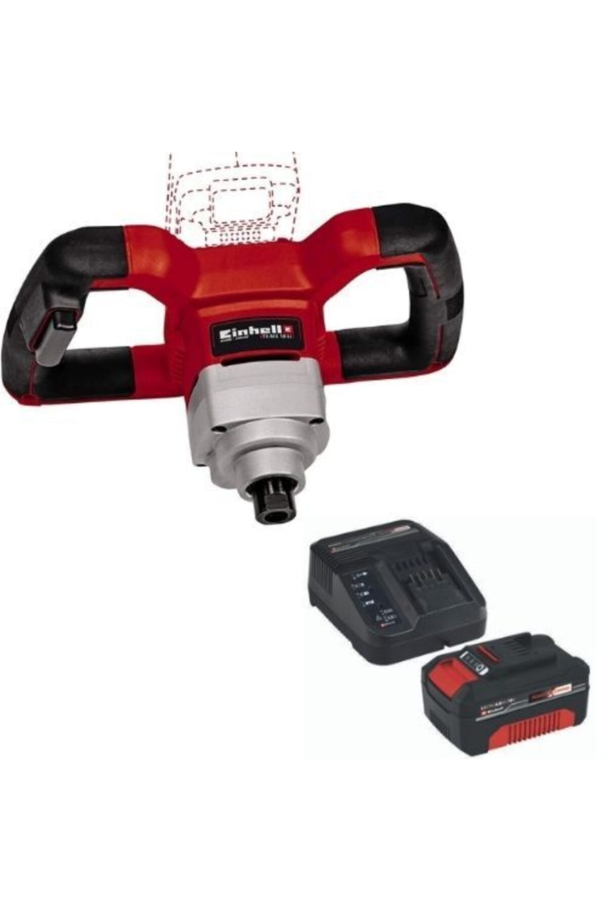 EİNHELL Te-mx 18 Li 4.0 Ah Starter Kit Akülü Karıştırıcı Boya Harç Mikseri