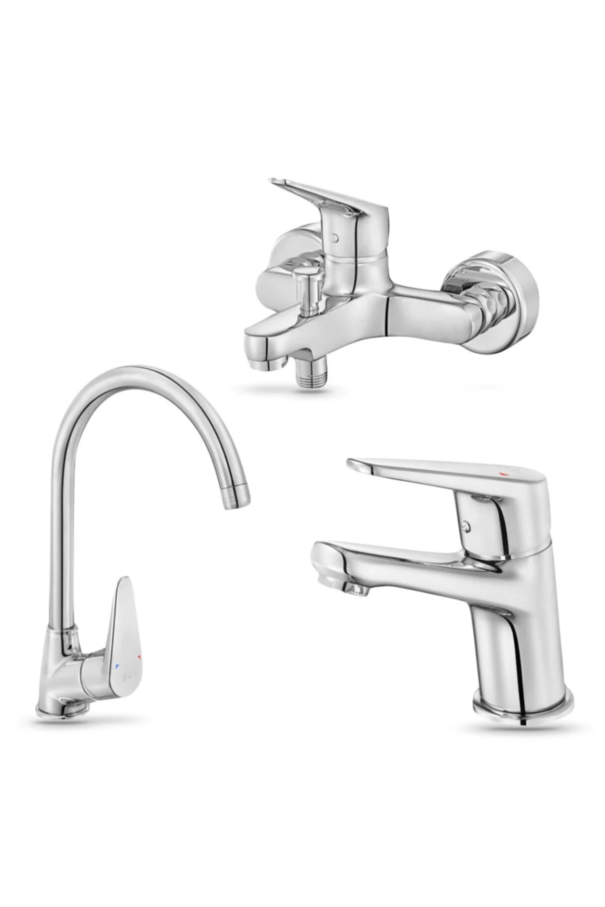 E.c.a Spylos 3'lü Batarya Seti: Banyo - Lavabo[kuğu Boru] - Eviye Bataryası |102188126k