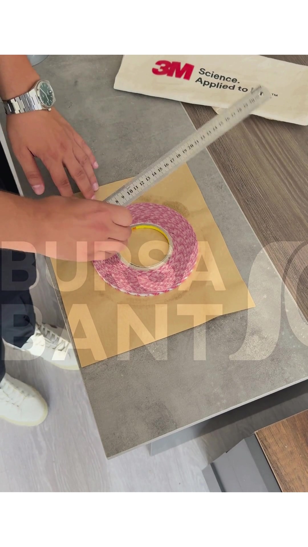 3M 9088 Çift Taraflı Bant - Şeffaf 6mmx50mt