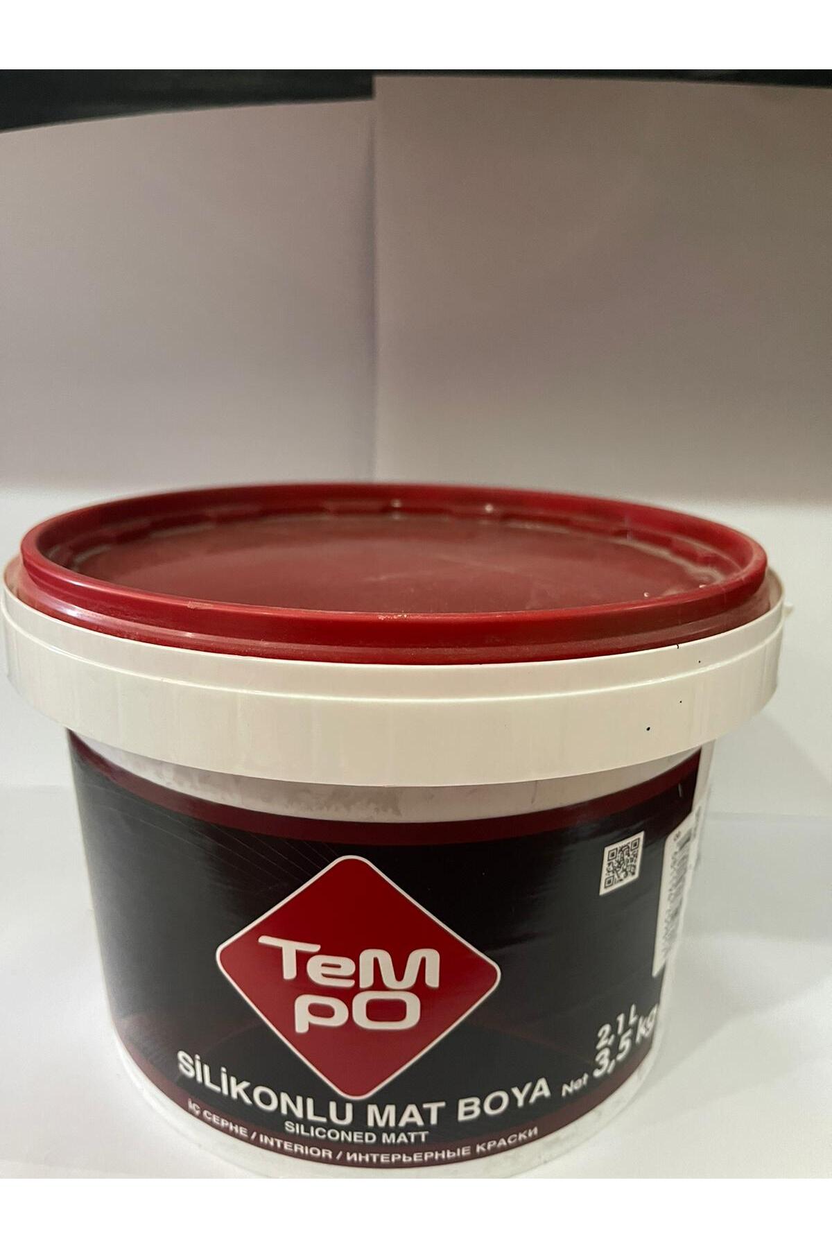 Tempo silikonlu mat boya siyah 3.5 kg