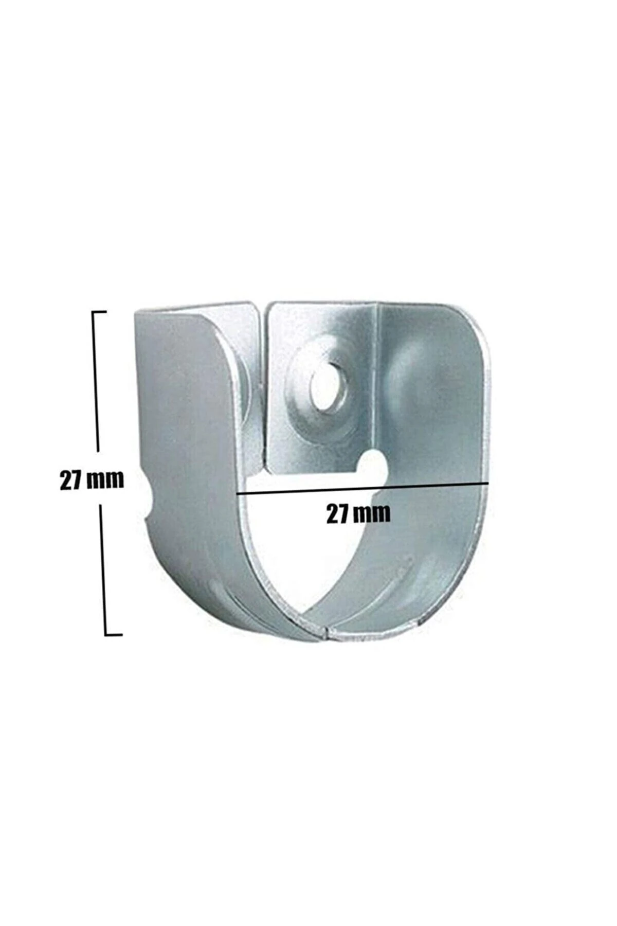 Nobel Askı Flanşı 2 Delikli Dolap Elbise Askı Aparatı (2 Adet)