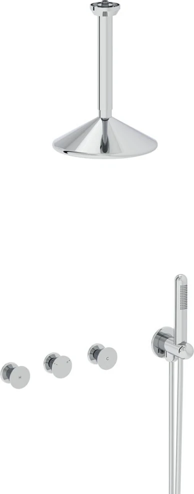 Vitra Liquid A42777 Ankastre Duş Seti, Krom