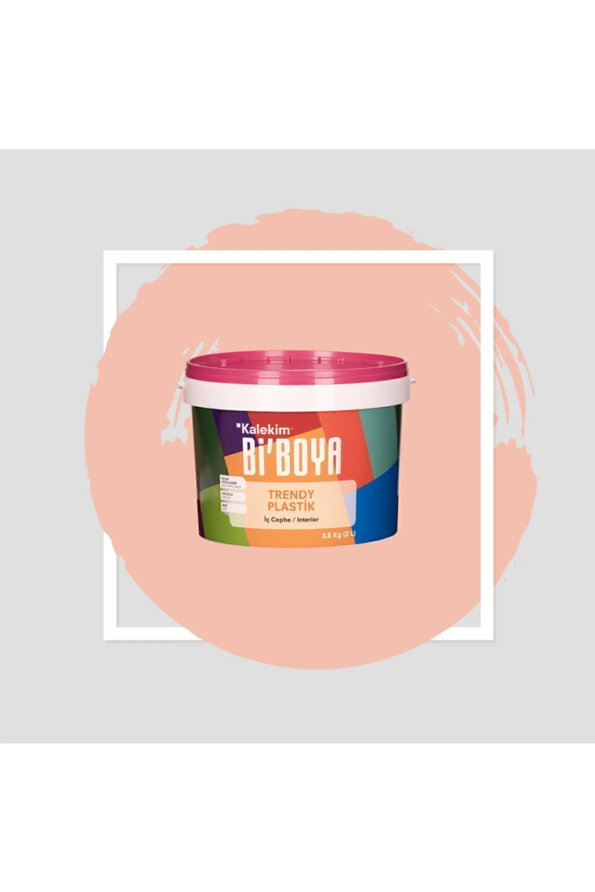 Ekonomik Mat Iç Cephe Boyası 3,5 Kg Nar Çiçeği