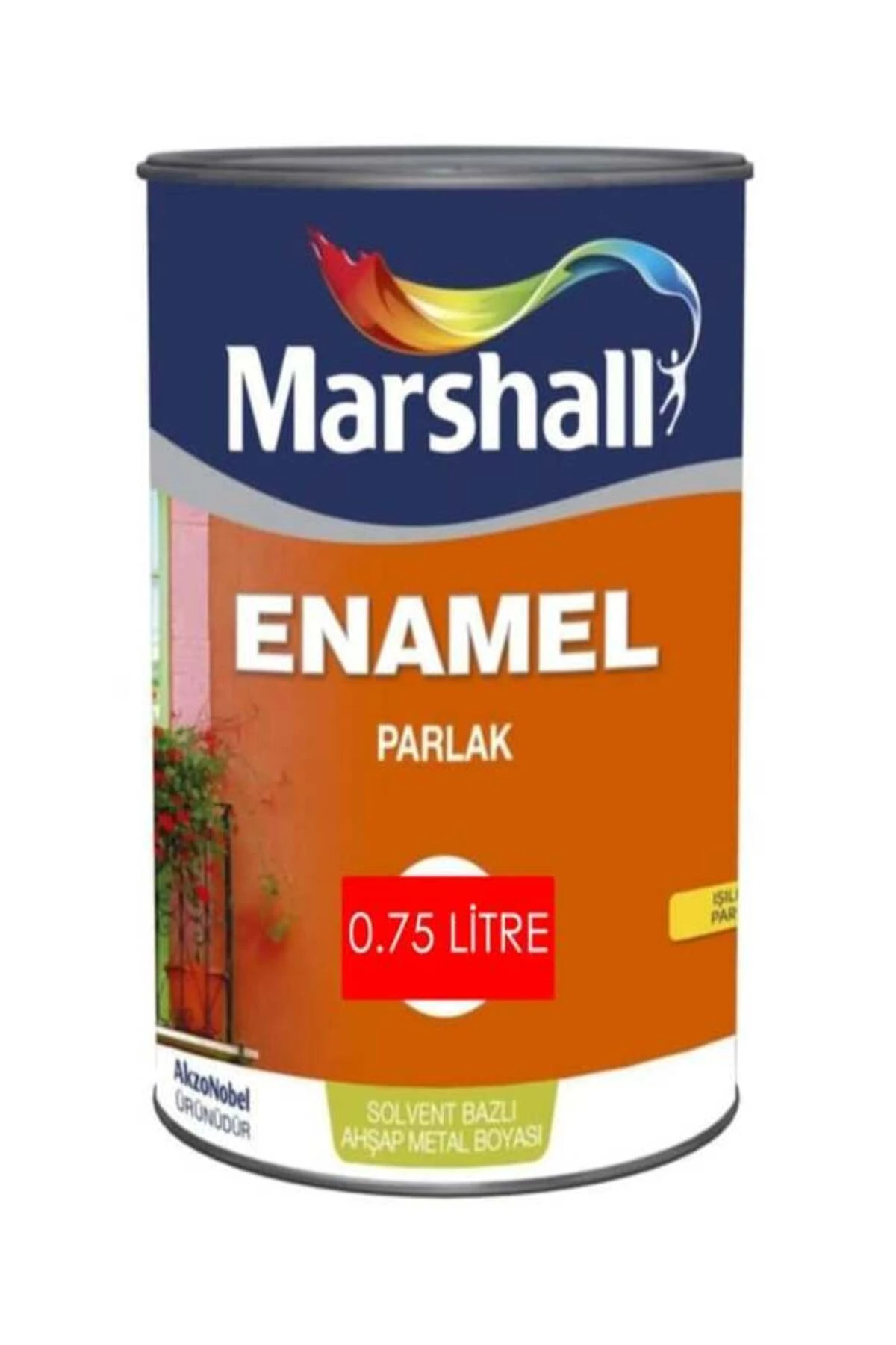 Enamel Parlak Yağlı Boya Yeni Kurşun 0.75 Lt.