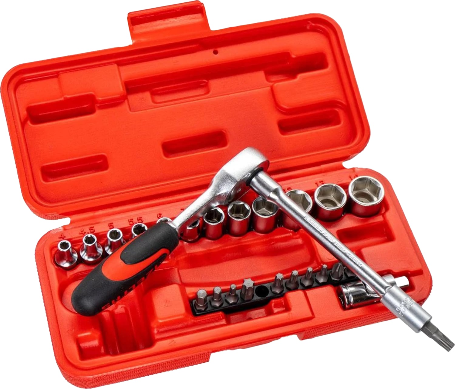 1/4” Altı Köşe Lokma Anahtar ve Bits Set (27 Parça, Mm)