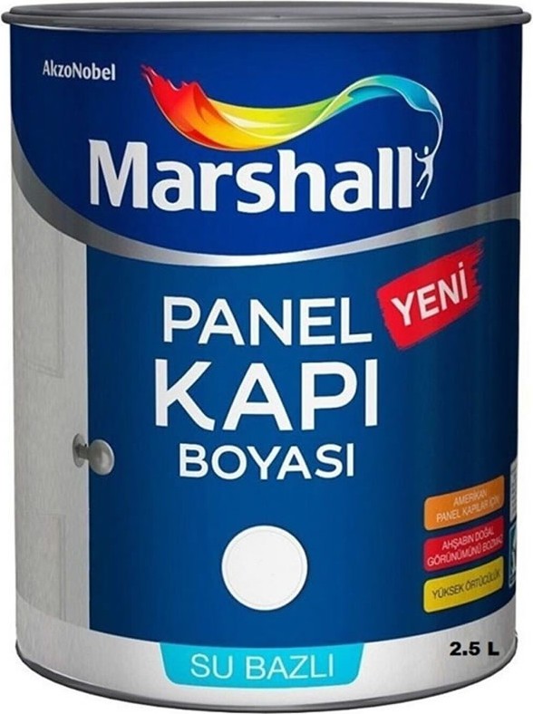 Amerikan Panel Kapı Boyası Gri Kayrak Renk Kokusuz Su Bazlı 3 kg