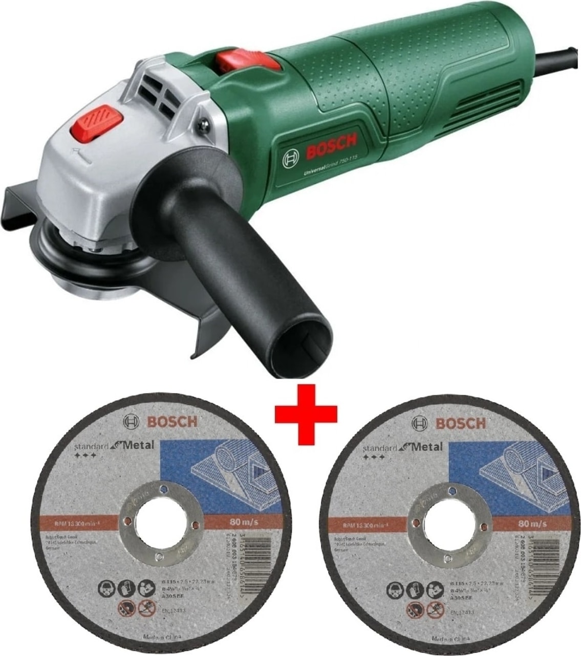 Avuç Taşlama Makinesi 750 Watt 115 mm Spiral Avuç İçi Taşlama Sipral + 2 Adet Metal Kesme Diski.