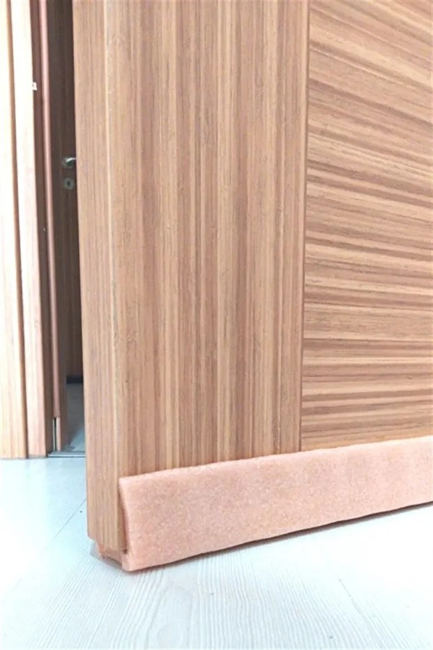 90cm Kapı Altı Soğuk Kesici Isı Yalıtımı Süngeri Kapı Altı Rüzgarlığı - Kahverengi