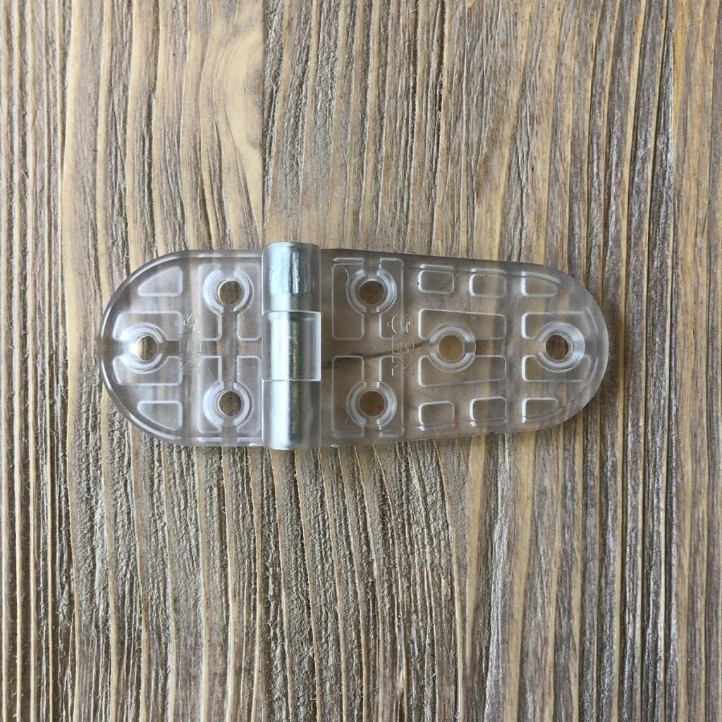 Hırdavat Plastik Oval Menteşe 9 cm (2 Adet) Şeffaf