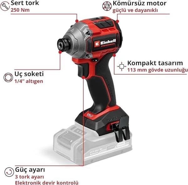 Professional Akülü Darbeli Somun Sıkma Tp-Cı 18/250-C Li Bl-Solo Power X-Change (18 V, 250