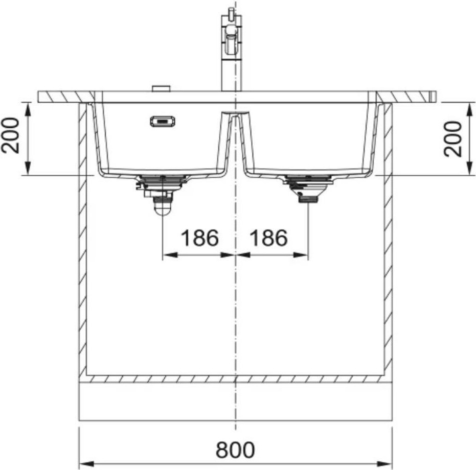 Mrg 120-35-35 Bianco Tezgahaltı Evye
