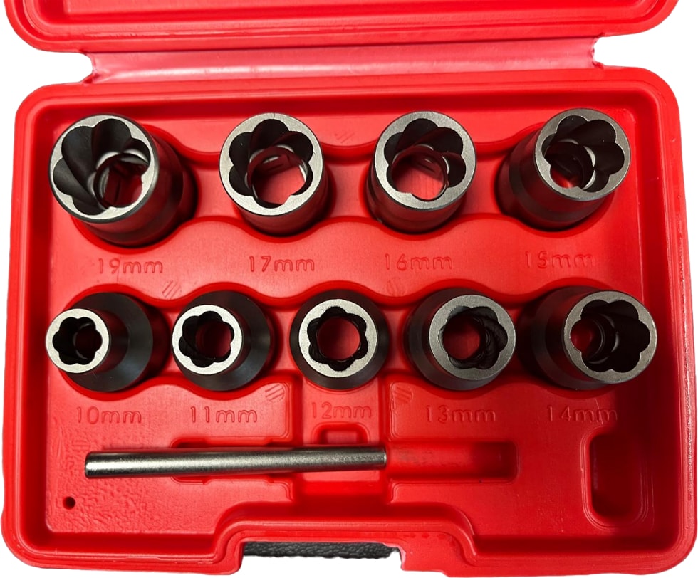 YAHBLS1209 Crmo Yıpranmış Civata ve Somun Sökme Lokma Seti 1/2" 9 Parça
