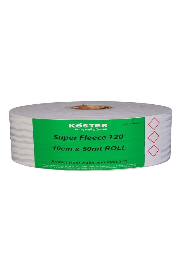 Super Fleece Likit Su Yalıtım Ürünleri Için Takviye Keçesi / 10cm X 50 Mt