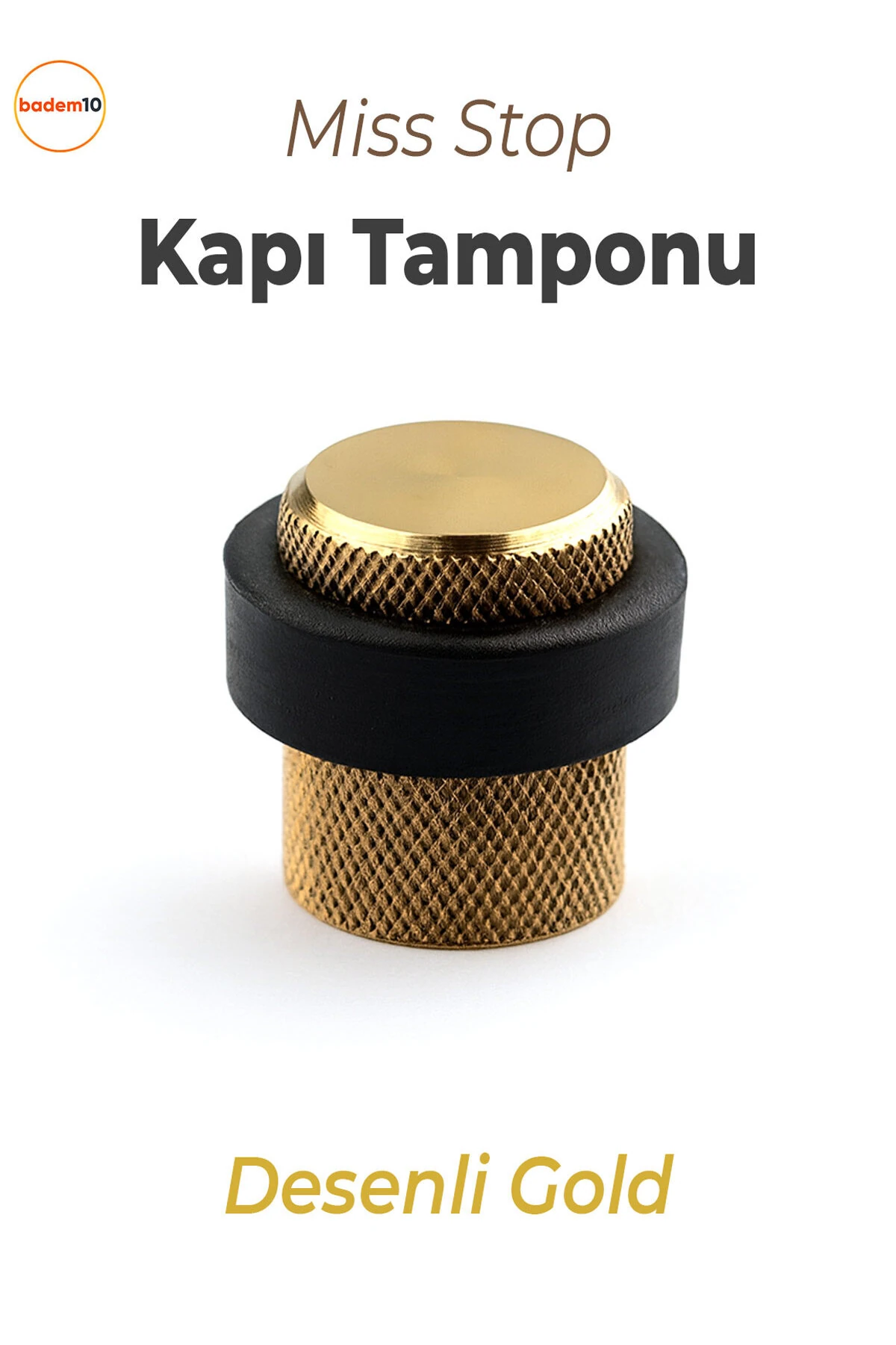 Kapı Stoperi Tamponu Gold Altın Vidalı Metal Tutacağı Tutucu Altı Kolu Pencere Stopu Takozu Sürgülü