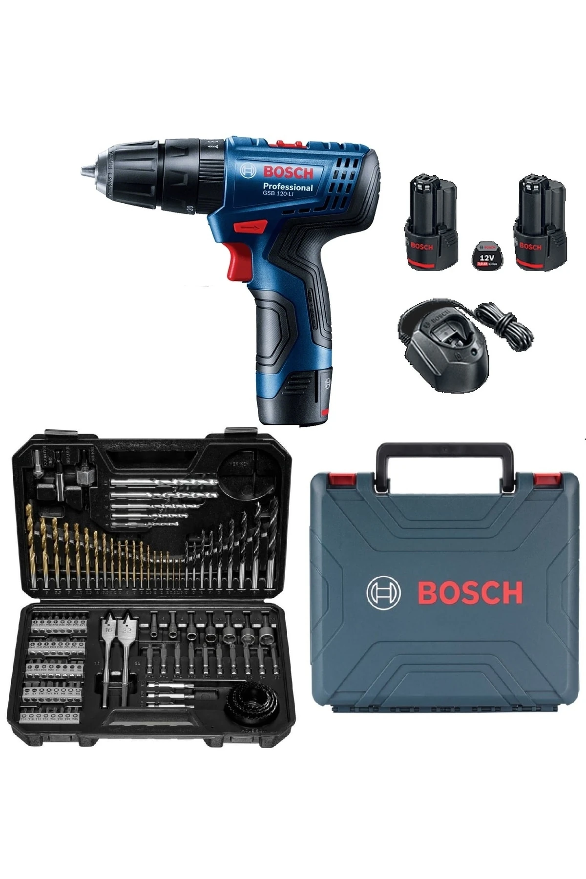 Darbeli Matkap Şarjlı Matkap Akülü Vidalama Matkap Ucu Vidalama Ucu Lokma Ucu Panç Set