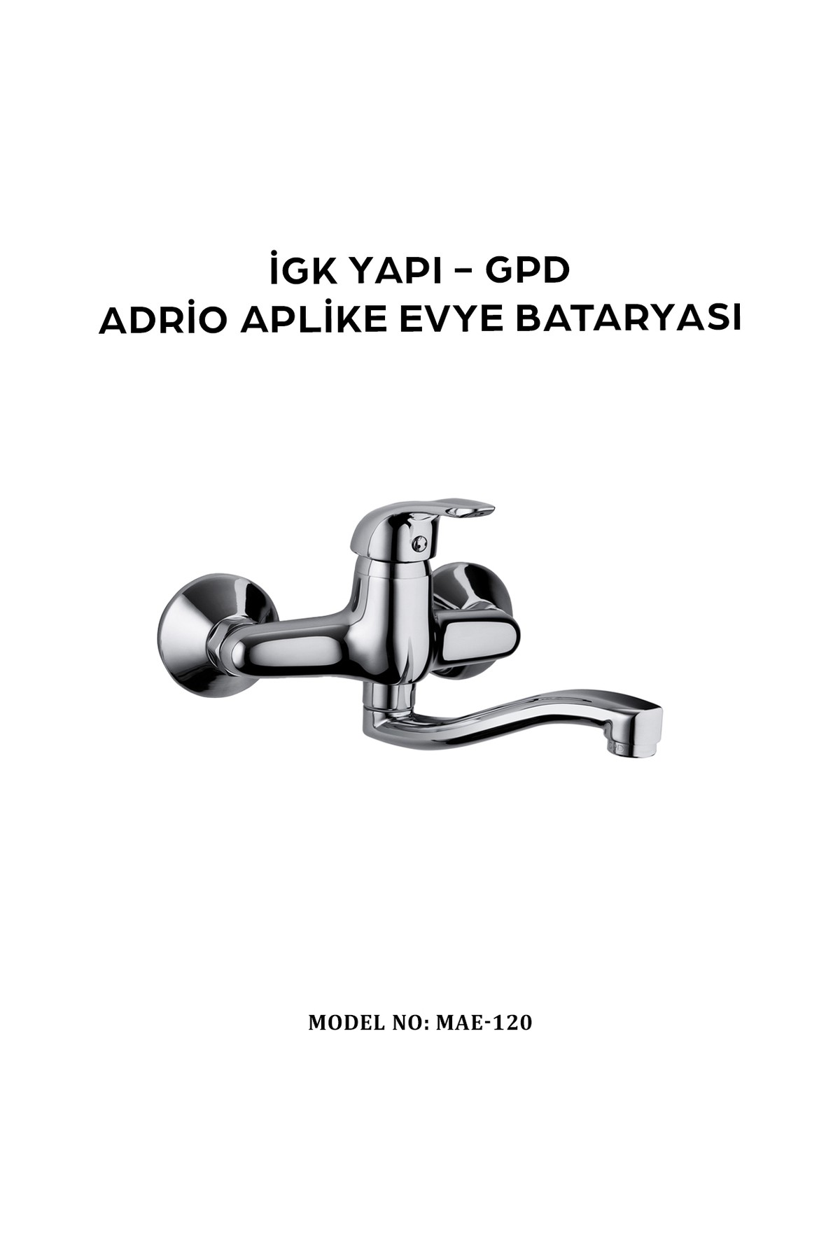 İgk Yapı - Mae120 Adrio Aplike Eviye Bataryası