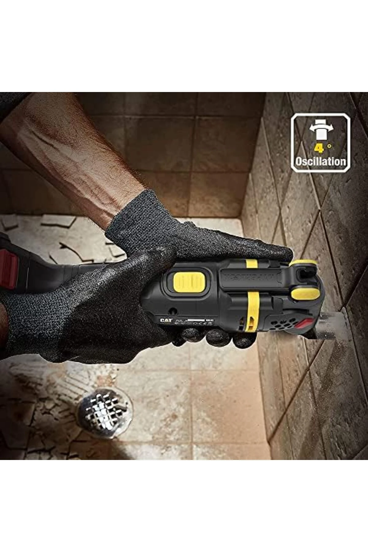 trendflare DX41B 18Volt Kömürsüz Profesyonel Çok Amaçlı Devir Ayarlı Raspalama+14 Adet Aksesuar (Akü