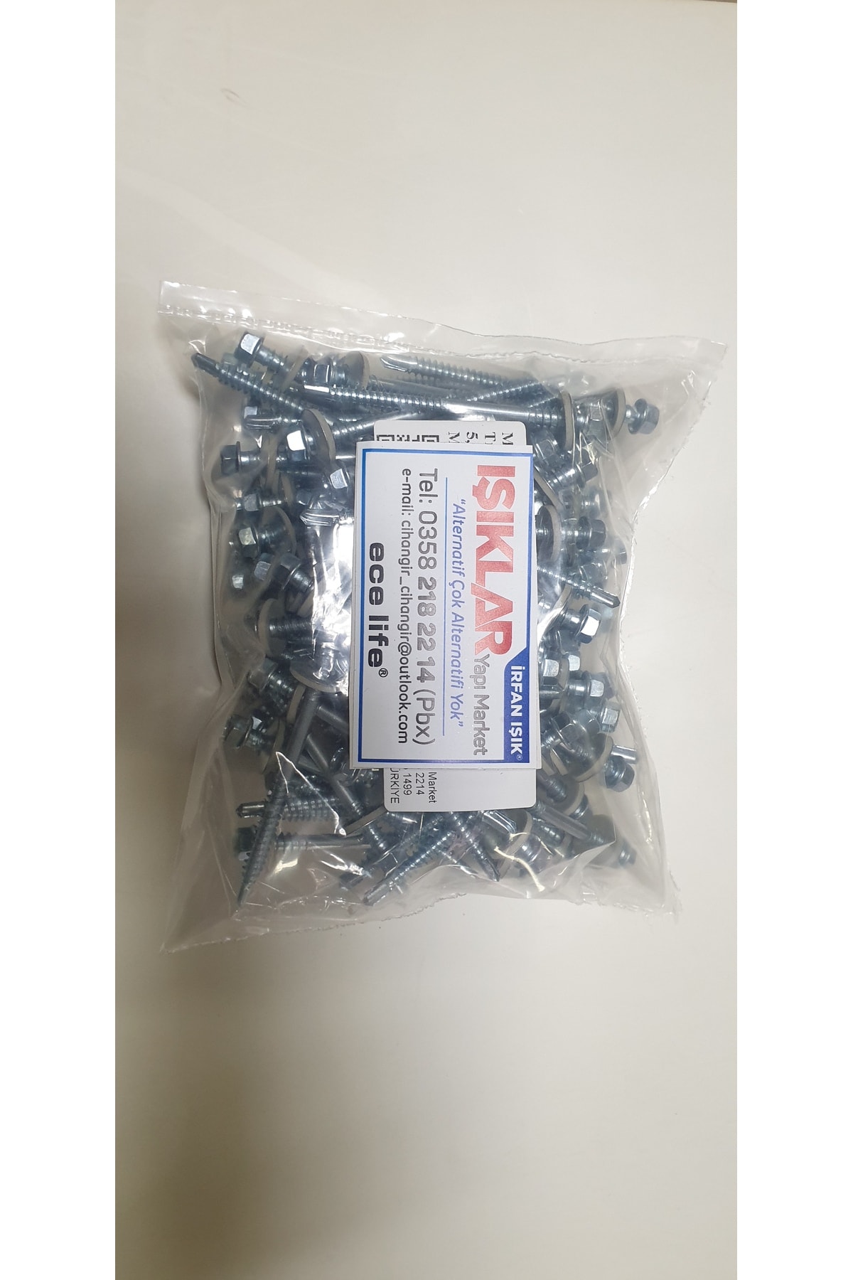 5,5x75mm-çatı Vidası-matkap Uçlu-trapez Sac Vidası-akıllı Vida (PK./AD.:100ADET)