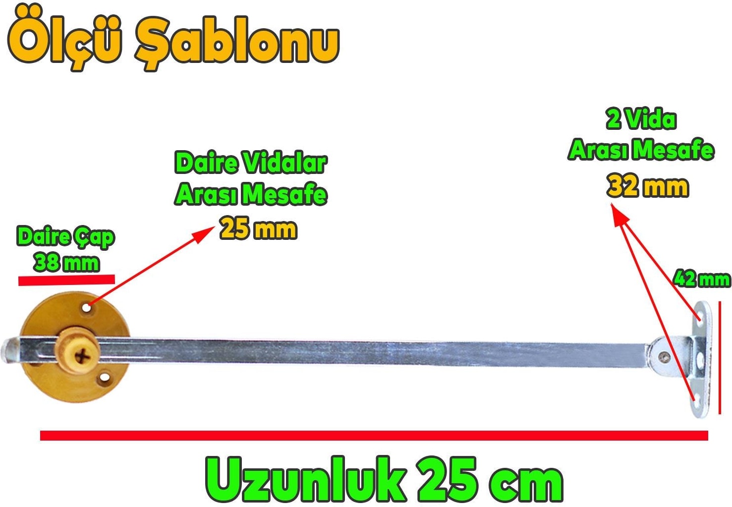 Düşer Kapak Makası Frenli Dolap Çekmece Metal 25 cm Sessiz Açma Kapama Amortisör Piston Bar