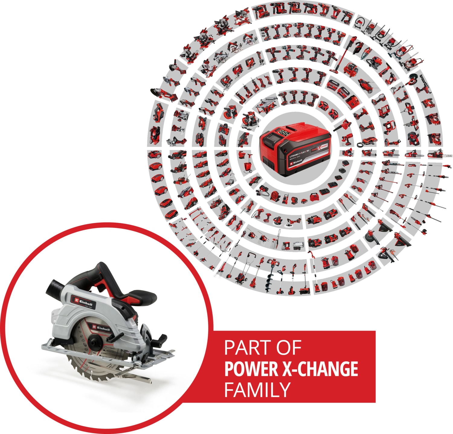 Professional Akülü Daire Testere TP-CS 18/190 Li BL-Solo Power X-Change (18 V, Ø190 mm Testere Bıçağı, Kömürsüz, 65 mm Kesim Derinliği, Aletsiz Ayar, Akü Dahil Değildir) - 4331210