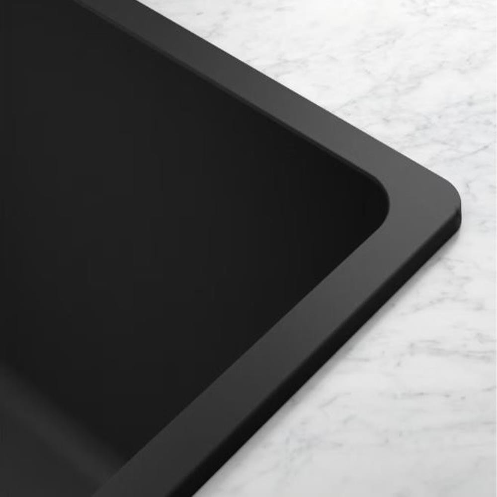 Mrg 610-52 Matt Black Tezgahstü Granit Evye