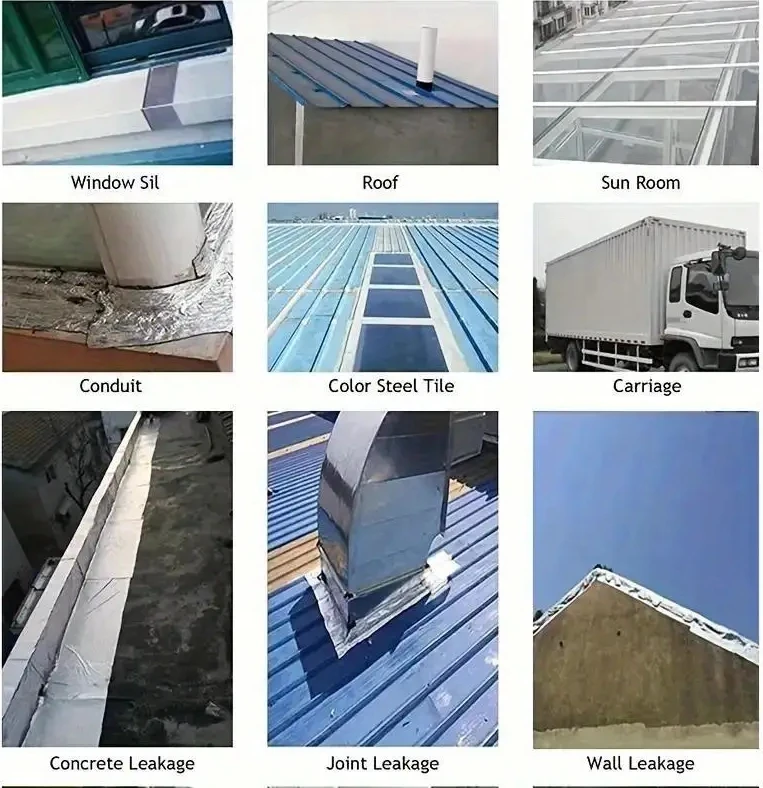 Profesyonel Su Geçirmez Alüminyum Folyolu Bant - Çatı Sızıntıları, Yüzey Çatlakları, Pencere Eşiği Boşlukları, Boru Contaları ve Denizcilik Contaları 5x2m