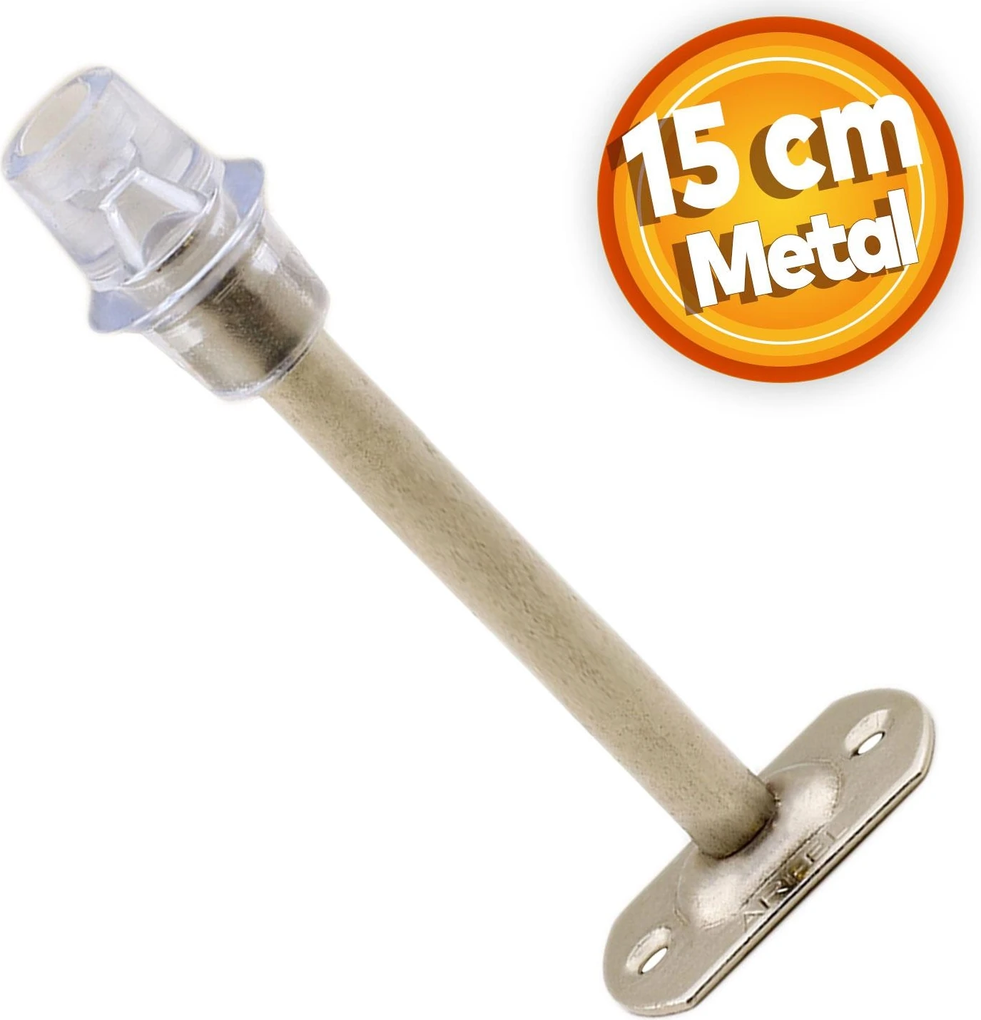 Kapı Stoperi Tamponu 15 cm Krom Metal Vidalı Kapı Stopu Silikonlu