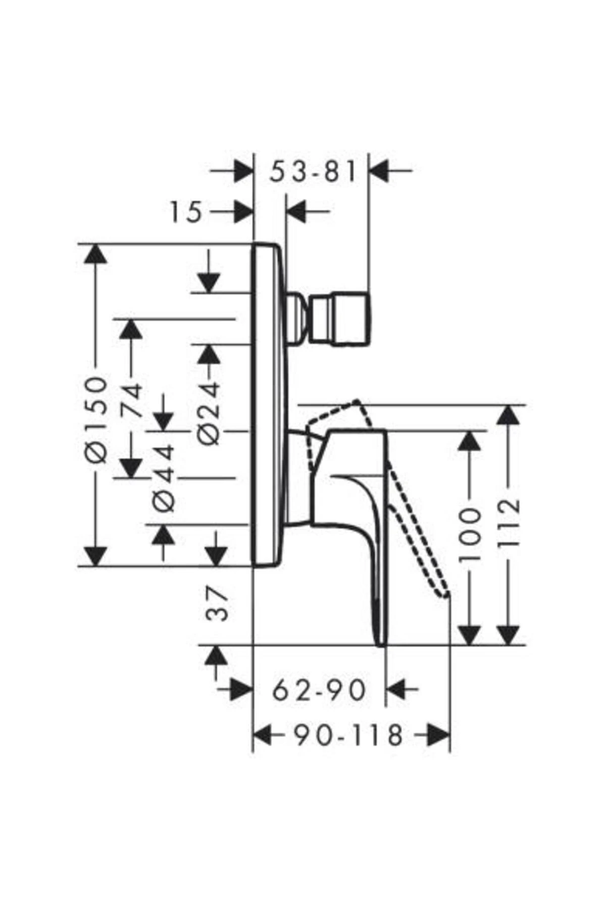 Rebris Ankastre Banyo Bataryası
