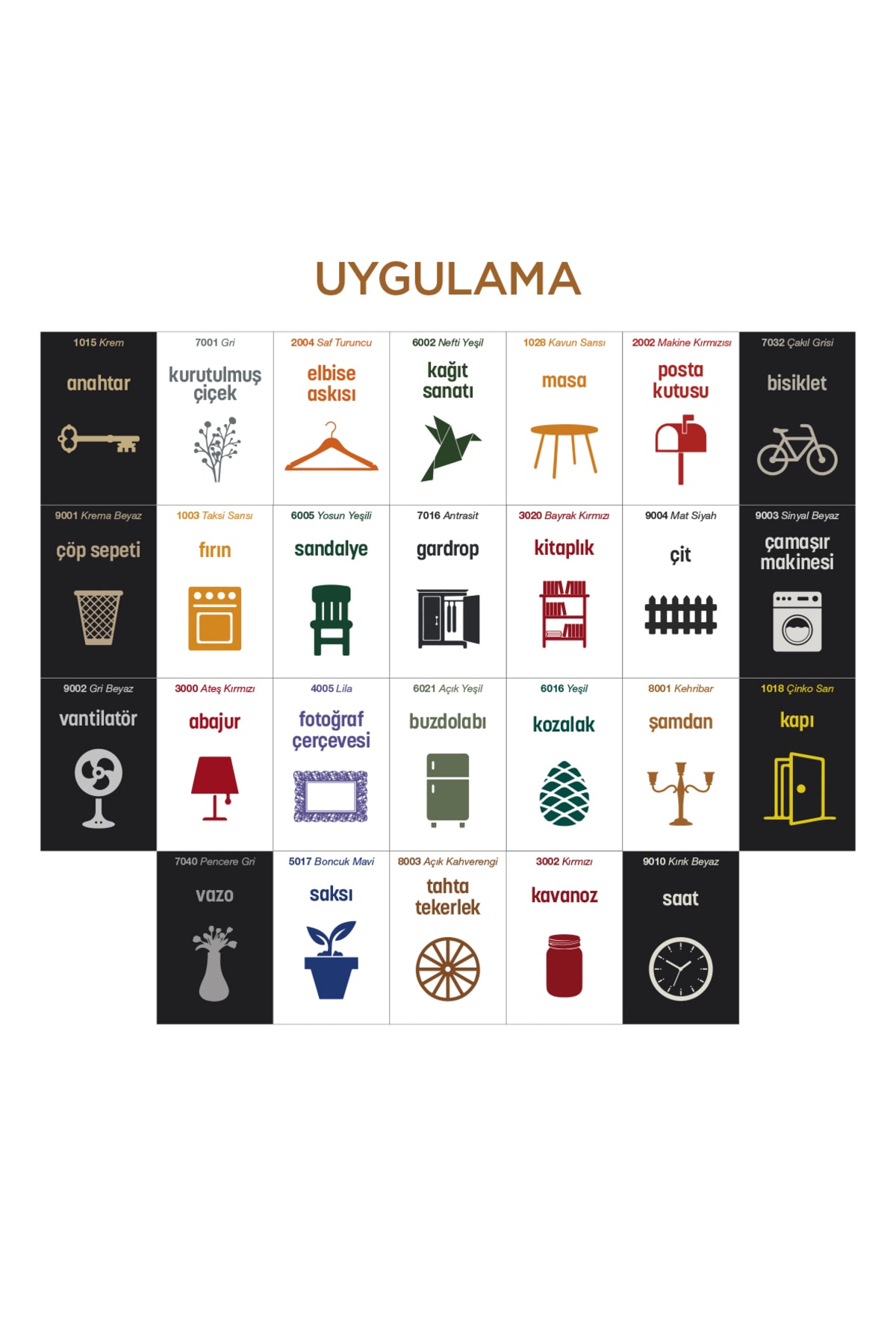 Akrilik Kehribar Sprey Boya 400 ml - Ral 8001