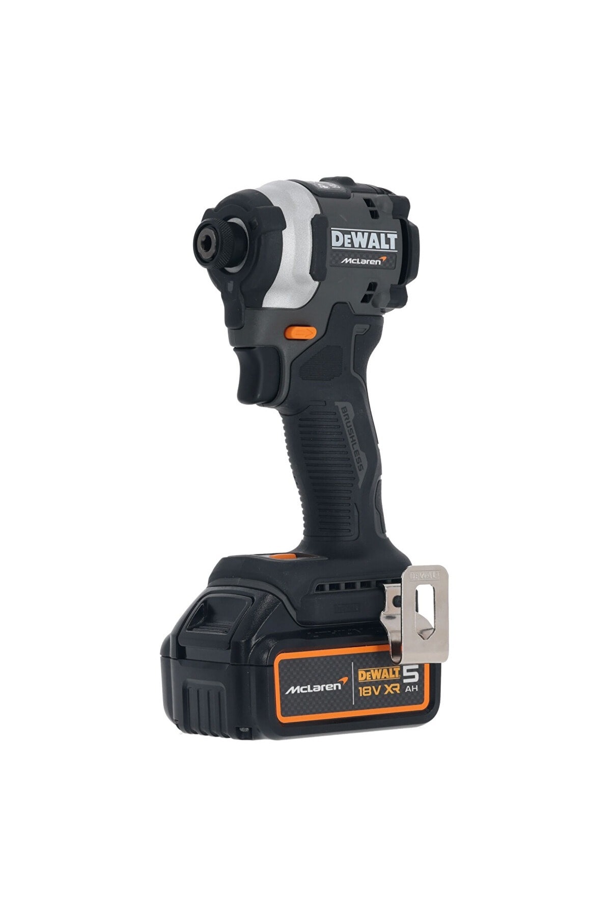 DEWALT DCK200MP2T-QW X Mclaren 2'li Set Şarjlı Vidalama Kömürsüz Akülü Torklu Darbeli Matkap 5.0 Ah.