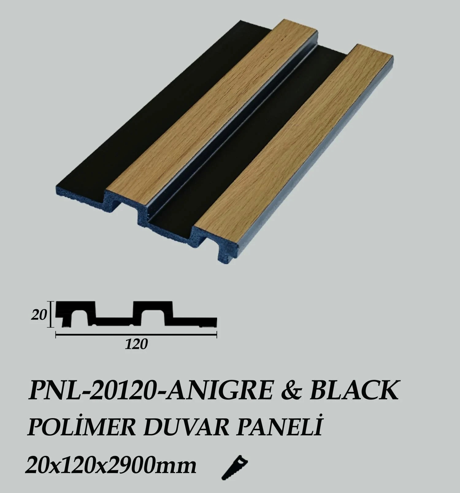 ANIGRE&BLACK POLİMER DUVAR PANELİ