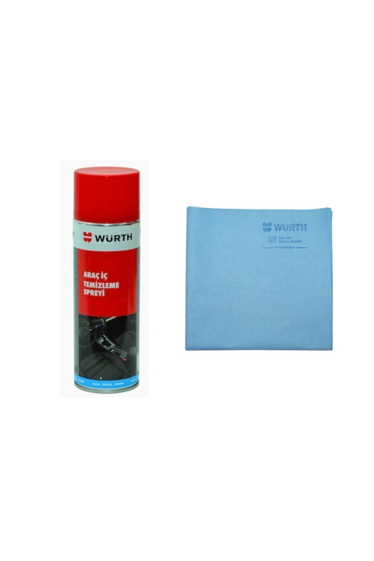 Araç Oto Içi Kokpit Koltuk Döşeme Temizleme Temizlik Spreyi 500ml Ve Mikrofiber Bez 170 gr 40x40