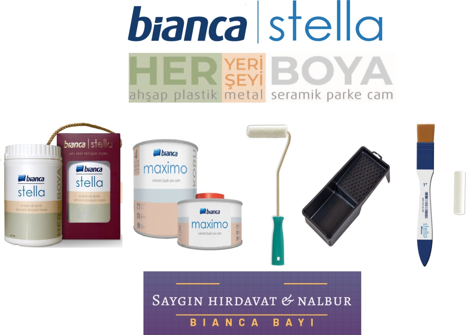 BİANCA  Stella Mutfak Tezgah Boyama Seti