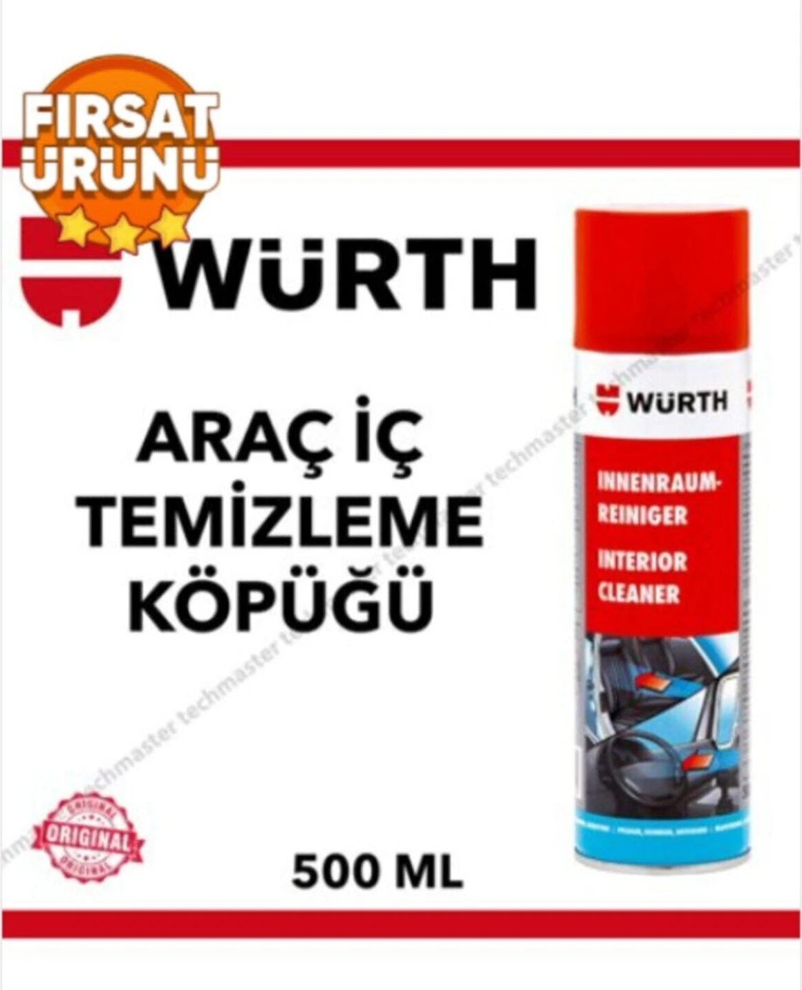 Oto Aksesuar  Araç Içi Temizleme Spreyi Köpüğü 500ML
