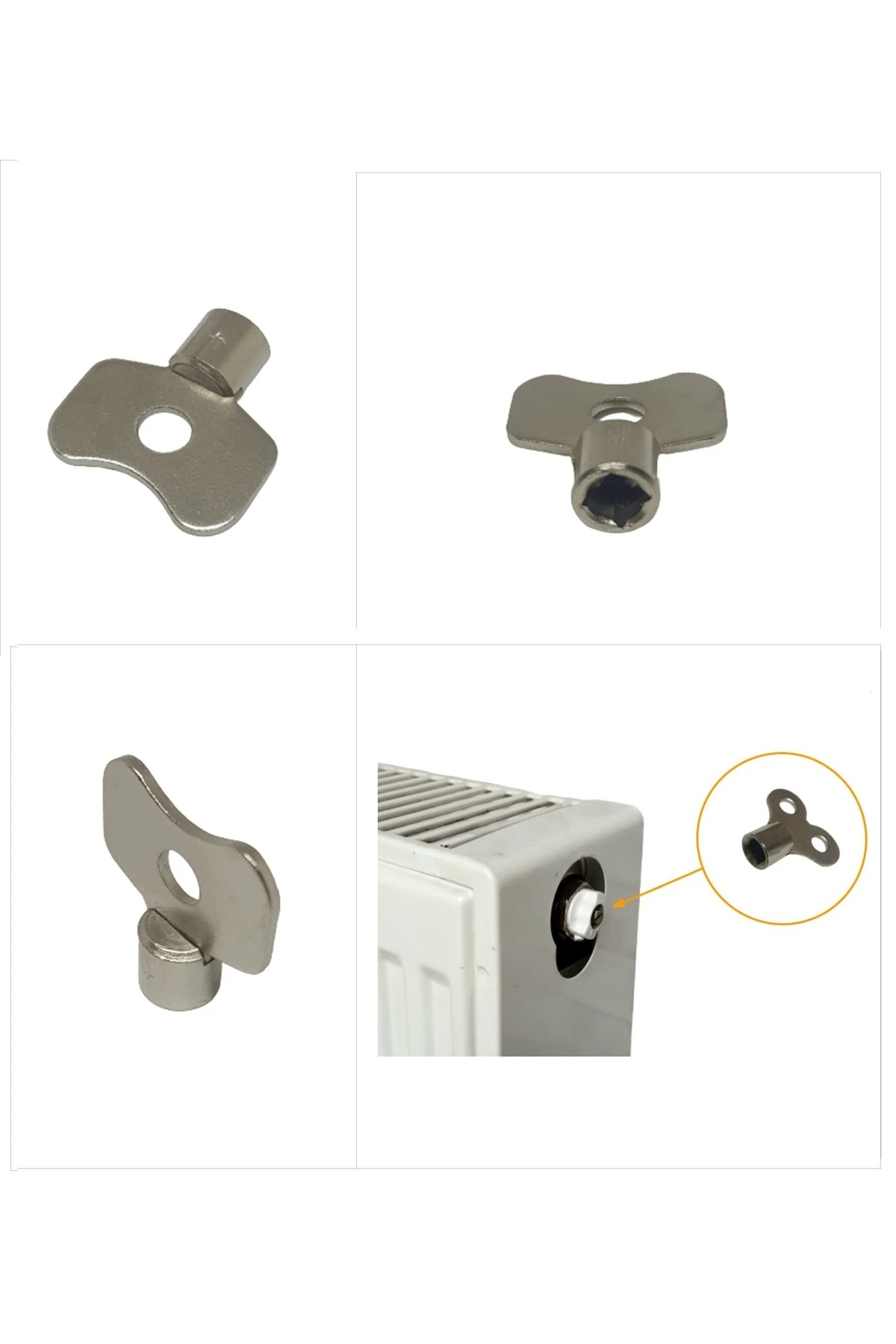 Kalorifer Hava alma Anahtarı Petek Radyatör Havlupan Havasını Almak için Purjör Anahtarı