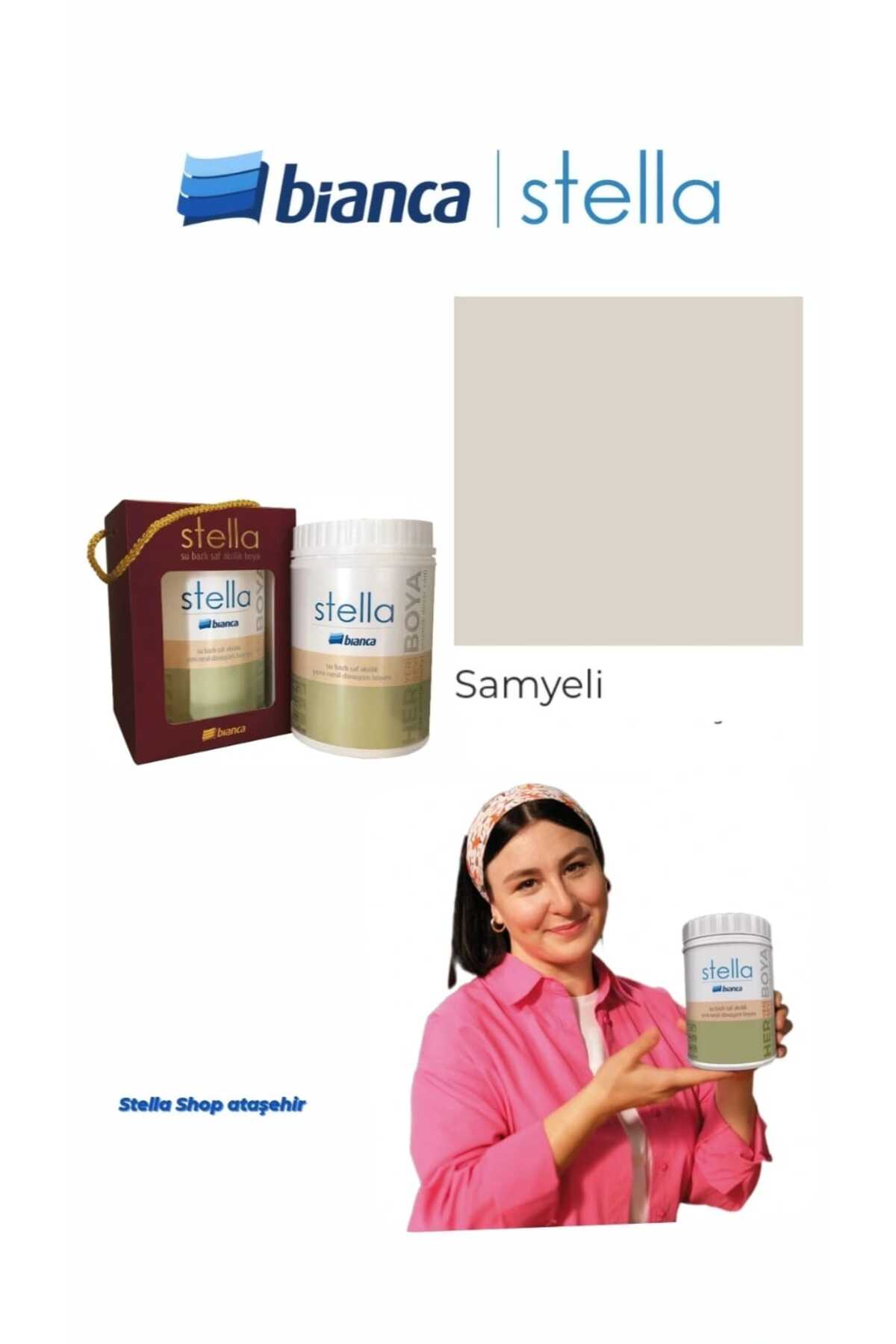 Stella Su Bazlı Saf Akrilik Boya 1lt - Samyeli