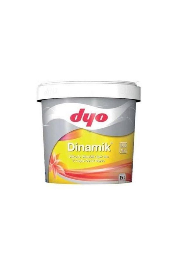 Dinamik Ipek Mar Silikonlu Plaktik Parlak Iç Cephe Boyası 15 Lt Belce Beji