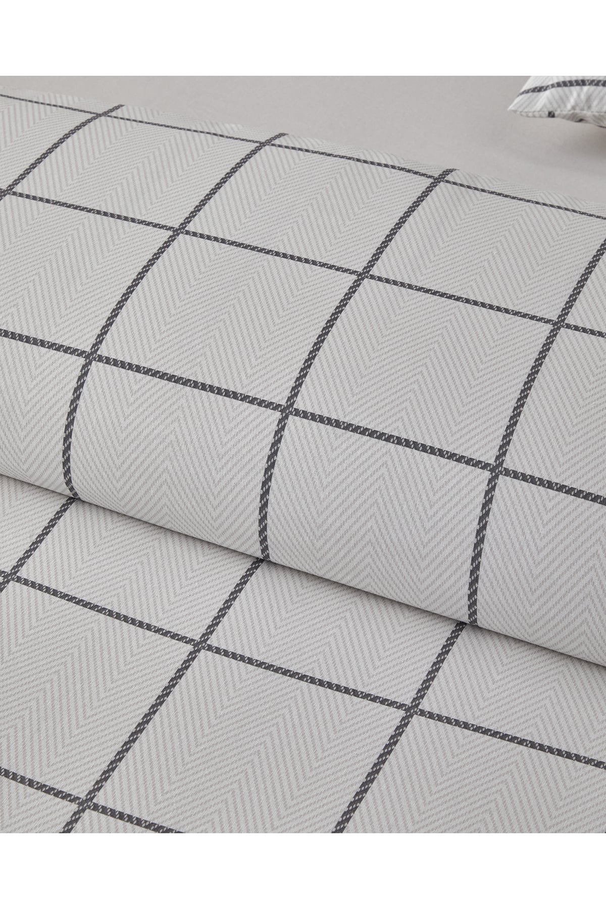 Plaid Wave Kolay Ütülenir Tek Kişilik Nevresim Takımı 160x220 cm Gri