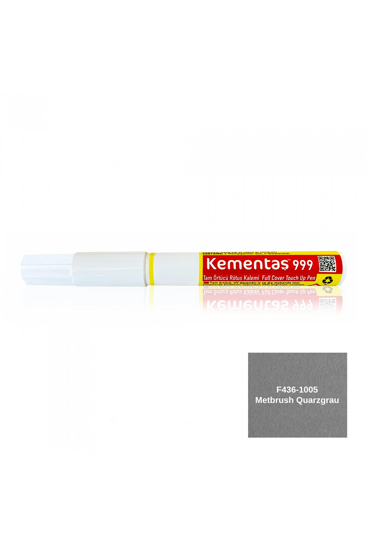 F436-1005 Metbrush Quarzgrau Tam Ört.rötuş Kalemi Tam Örtücü Rötuş Kalemleri