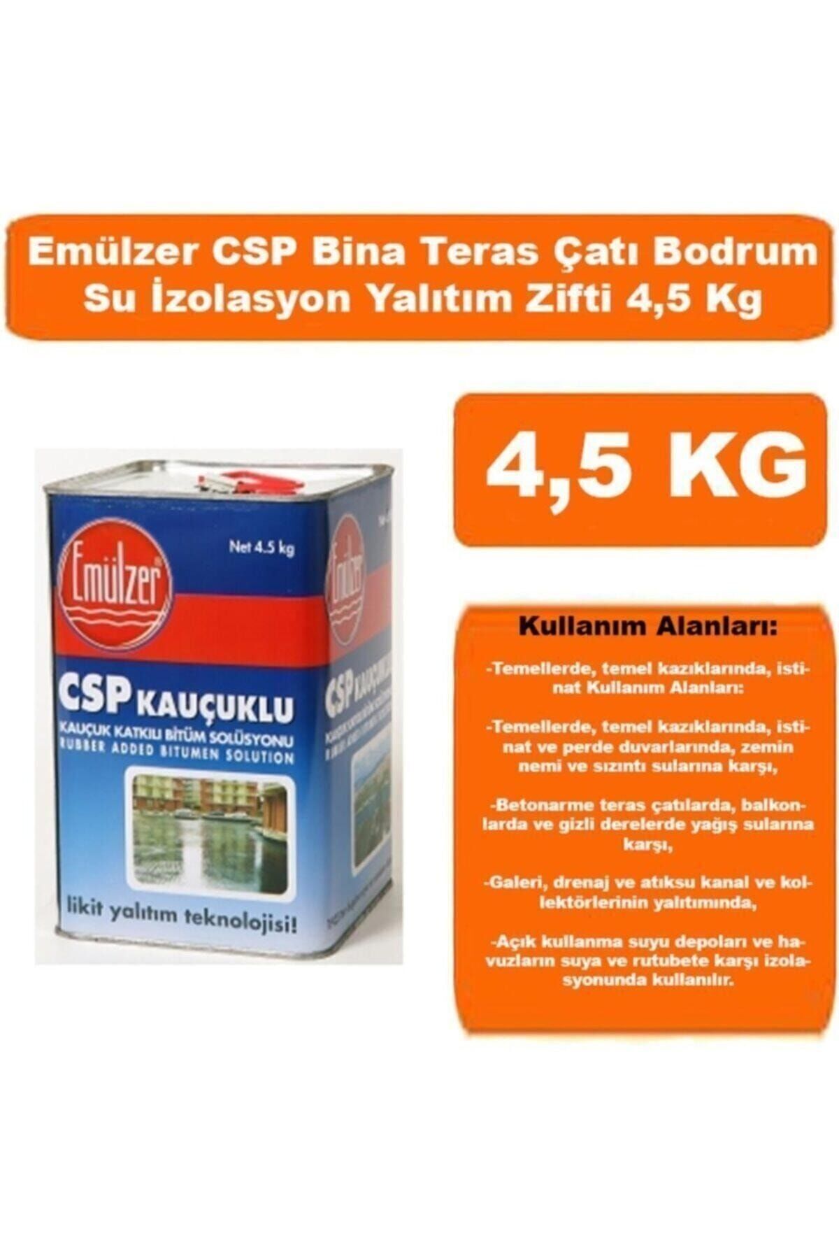 OZKUVVET Csp Kauçuklu Bina Teras Çatı Bodrum Su Yalıtım Zifti 4,5 Kg